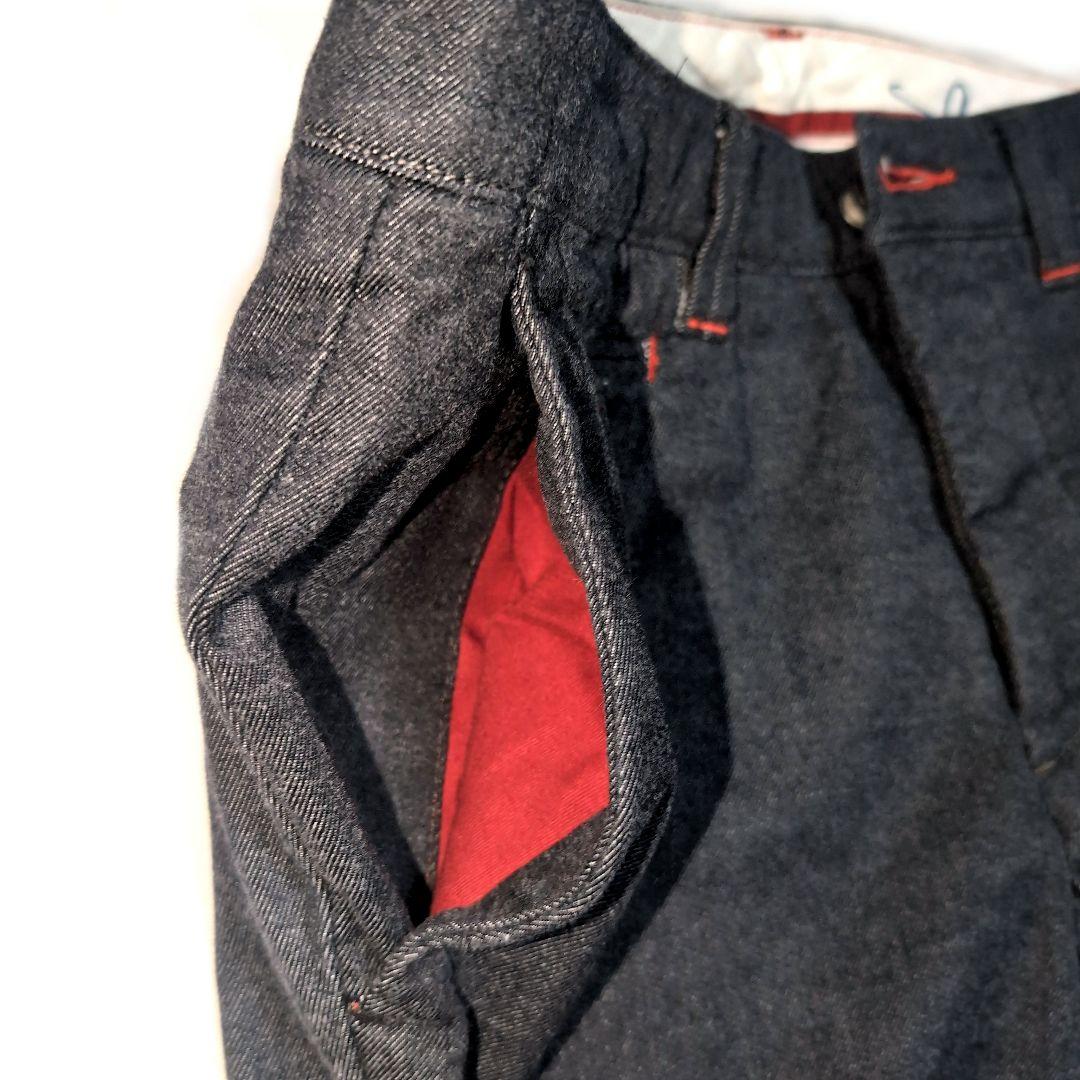 トラマロッサ 上質コットン メンズ パンツ W29 イタリア製 美シルエット