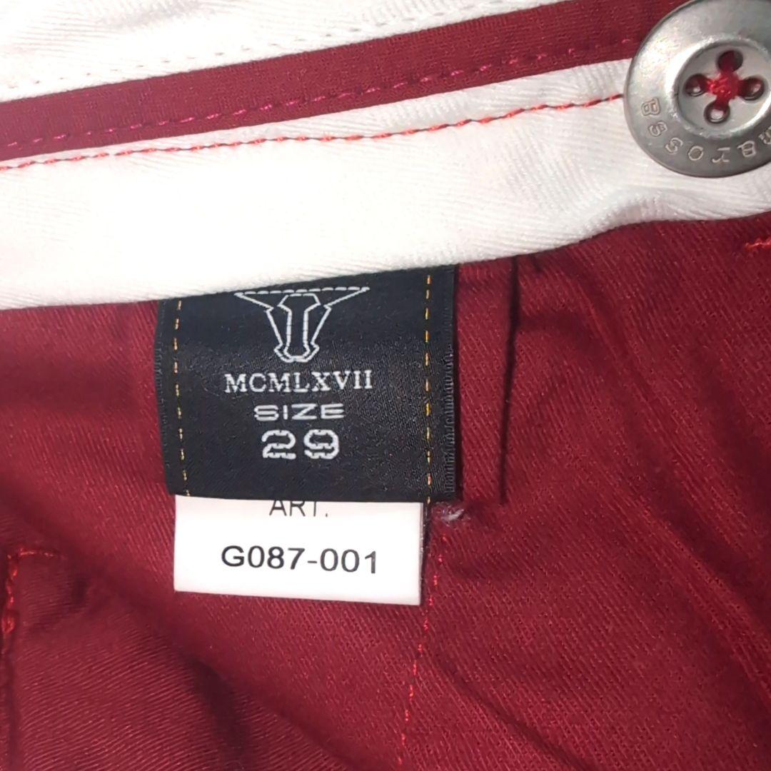 トラマロッサ 上質コットン メンズ パンツ W29 イタリア製 美シルエット