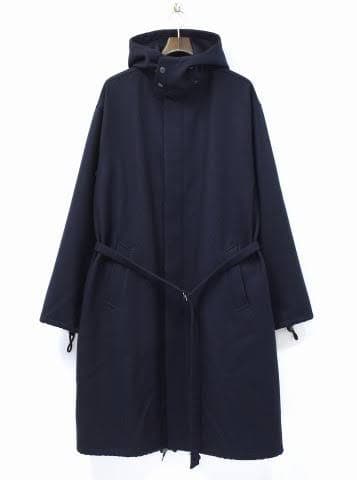 オーラリー　ライトメルトンフーデットコート