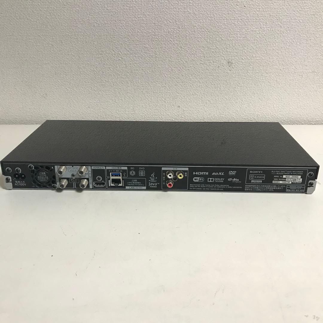SONY ソニー Blu-rayレコーダー BDZ-ZW500