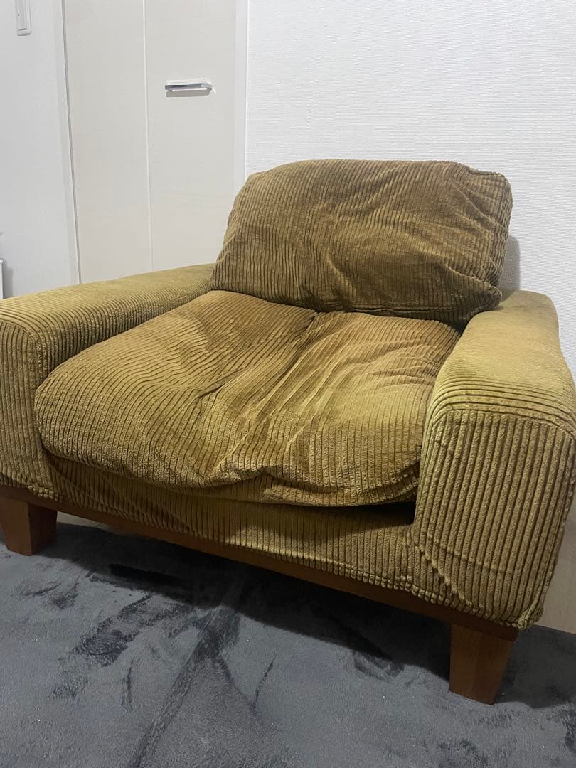 Re:CENO folkコーデュロイ 1人掛けソファ リセノ