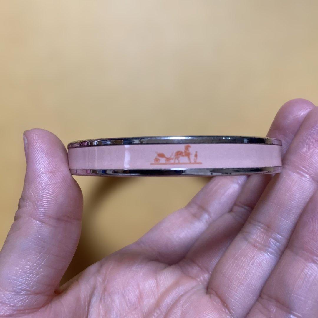 HERMES エルメス エマイユ バングル ピンク