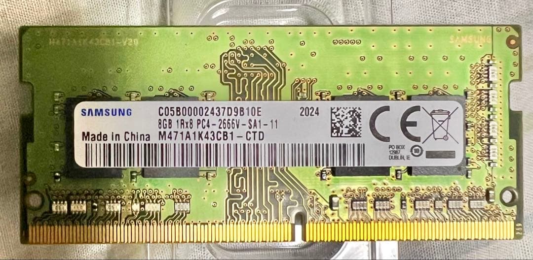 DDR4 PC4-2666V 8GBｘ2枚 ノート用