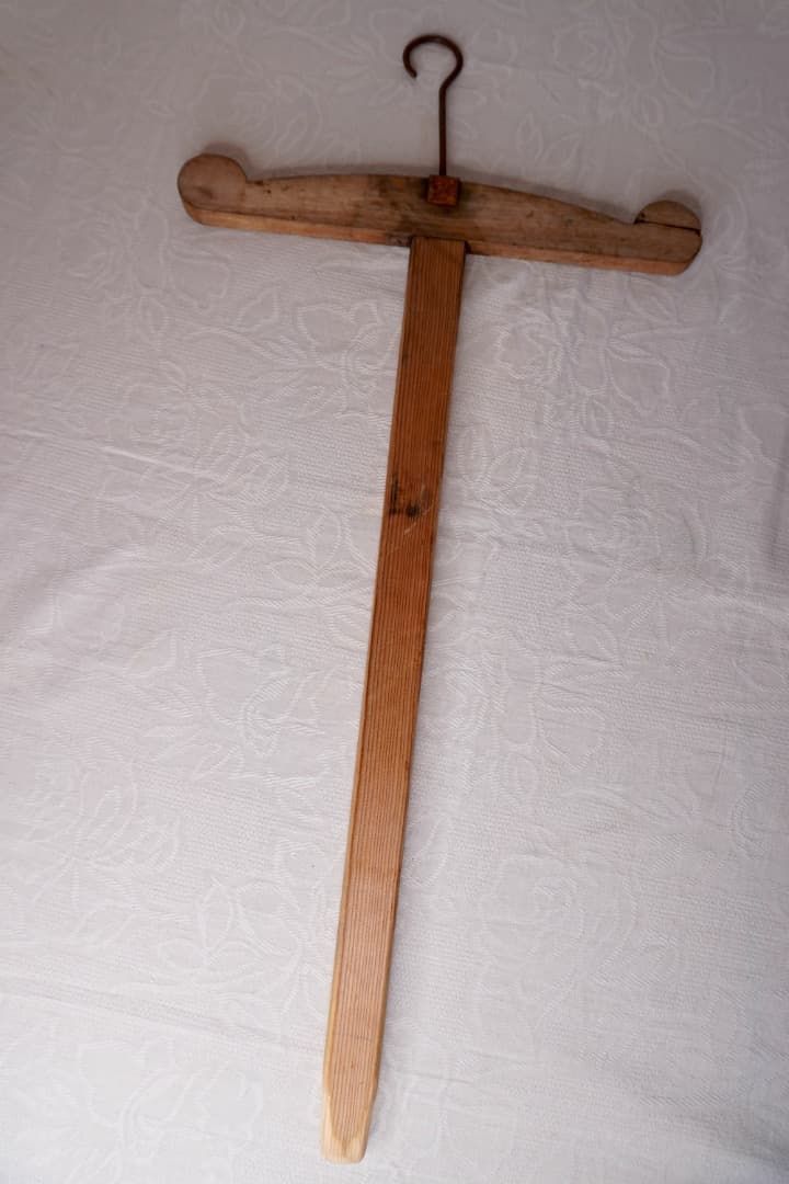 フランス アンティーク 木製 十字ハンガー