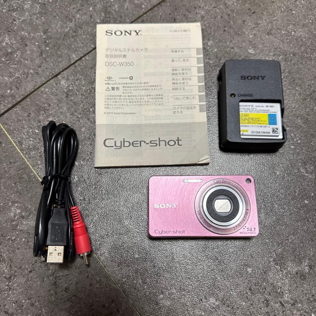 SONY Cyber-Shot DSC-W350 コンデジ ピンク