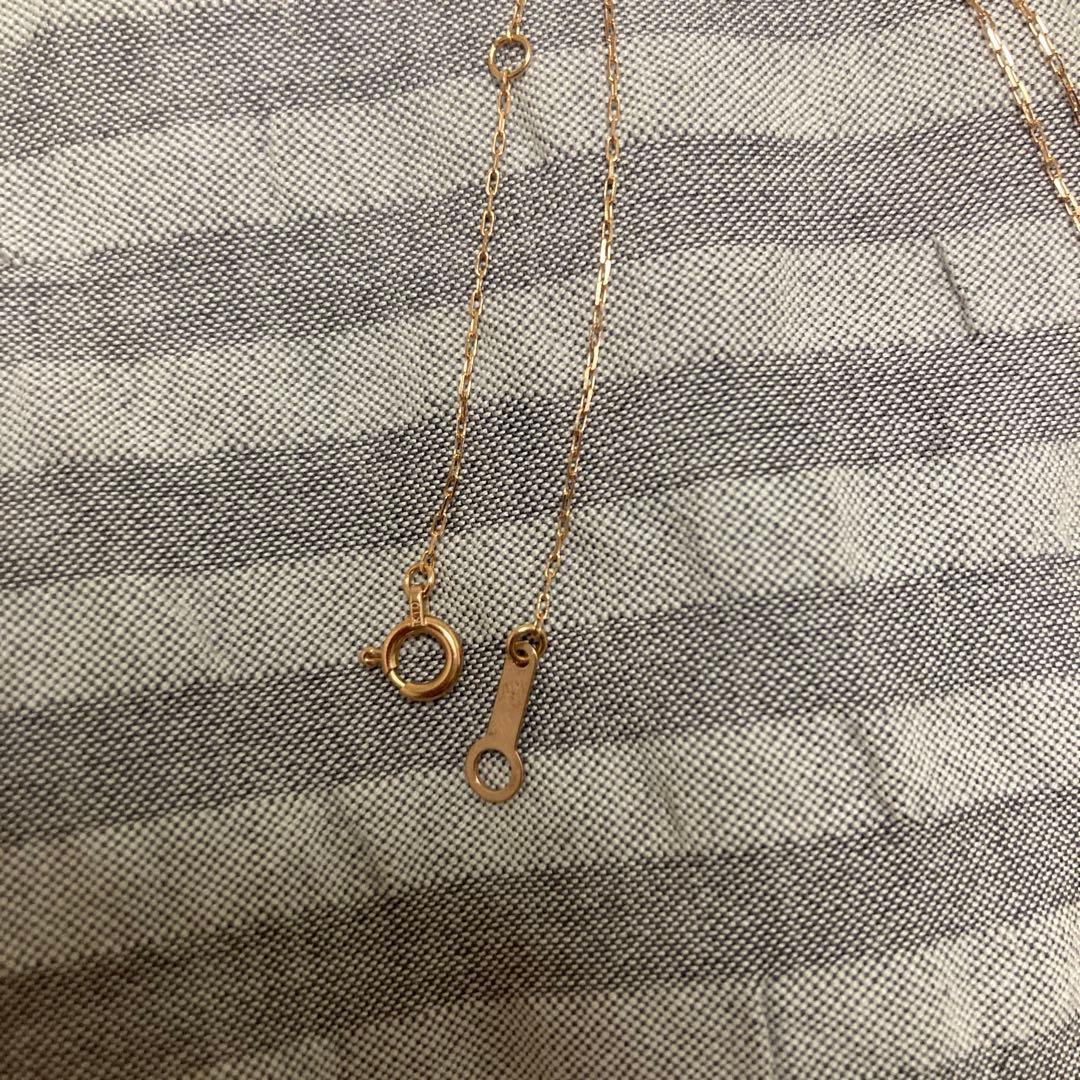 ゴールド涙型ペンダントネックレス