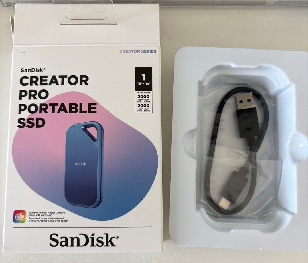 SanDisk Creator ProポータブルSSD 1TB