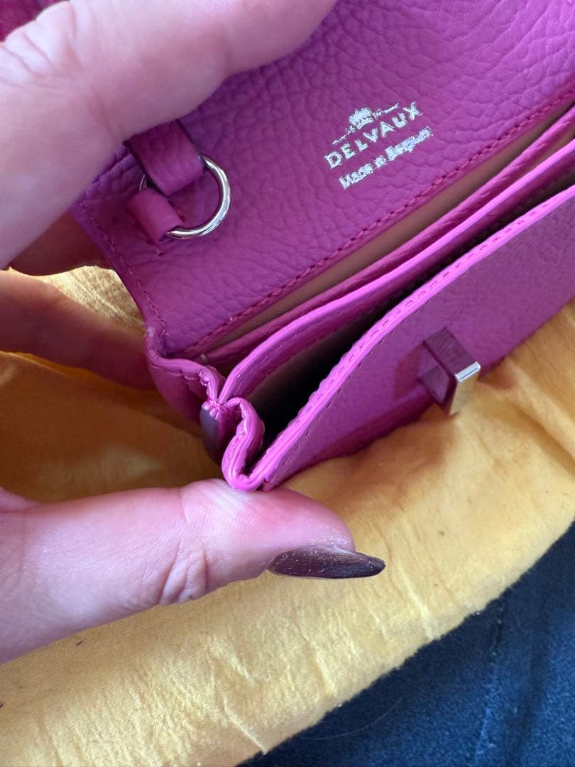 DELVAAUX デルヴォー　ピンクレザー ケース