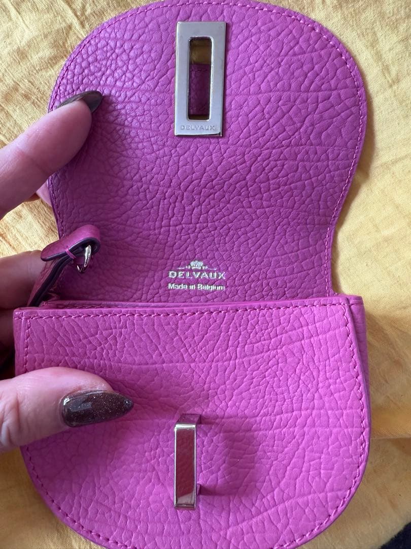 DELVAAUX デルヴォー　ピンクレザー ケース