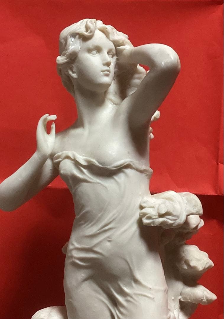 イタリア製 大理石調 樹脂製 ヴィーナス像 ５９㎝ ホワイト