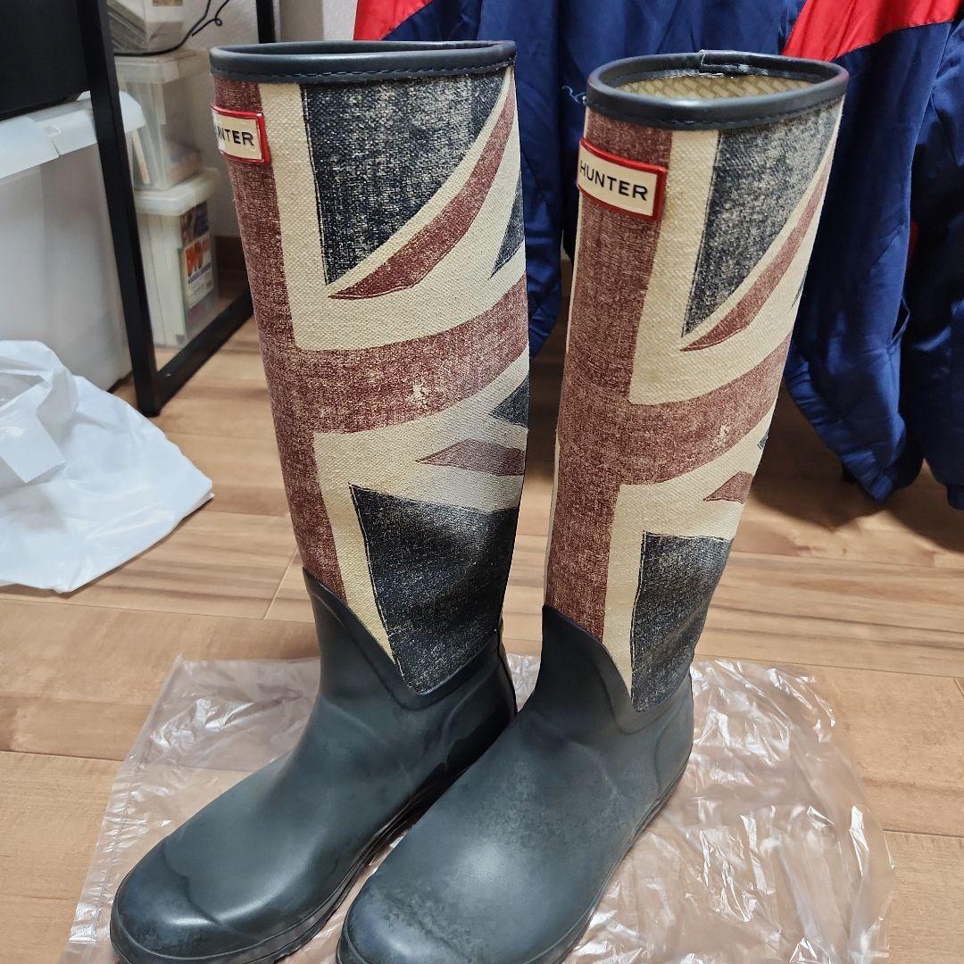 「年末セール」HUNTER ユニオンジャック 長靴
