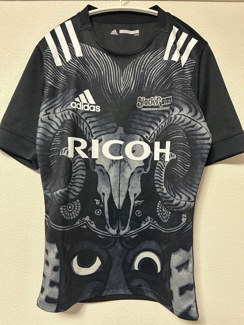 adidas Black Rams Mサイズ ラグビー
