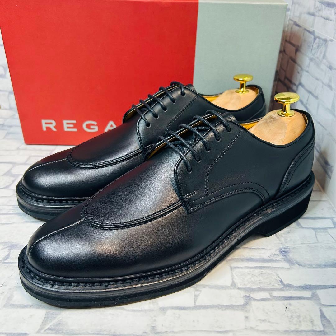 新古品 REGAL リーガル JV56 Uチップ ブラック 24.5cm