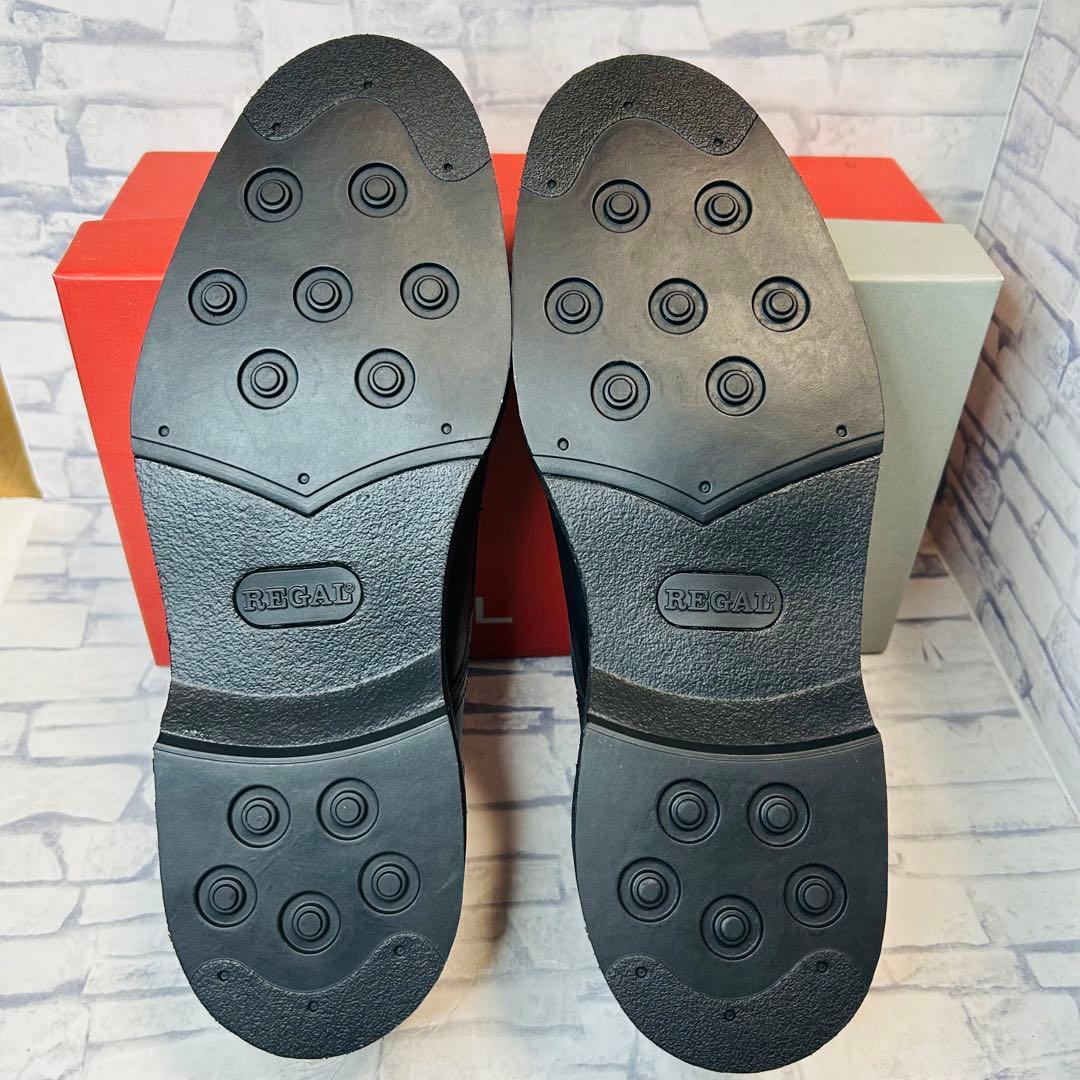 新古品 REGAL リーガル JV56 Uチップ ブラック 24.5cm