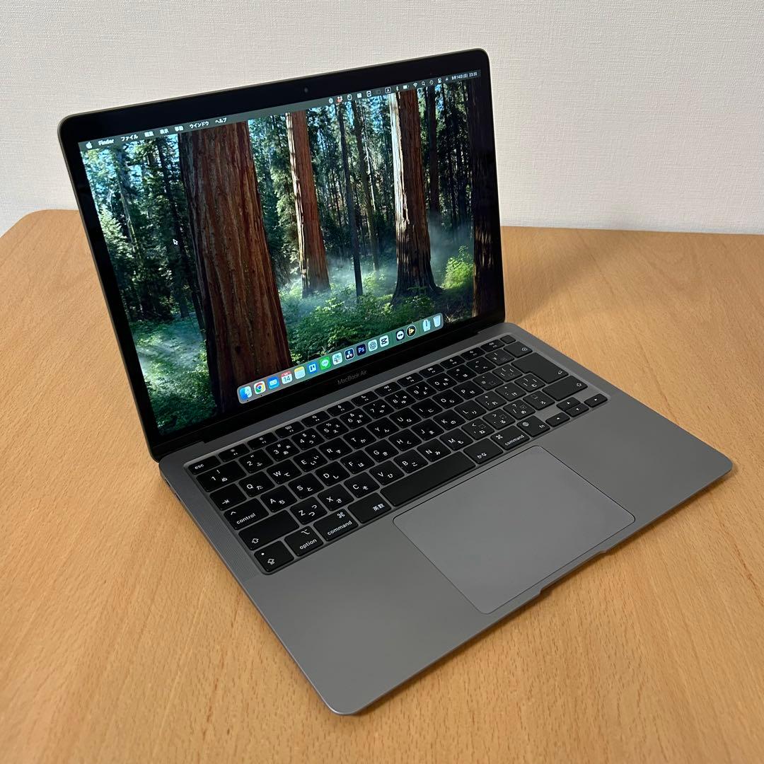 【美品】MacBook Air M1 8GB 256GB スペースグレー 箱付き