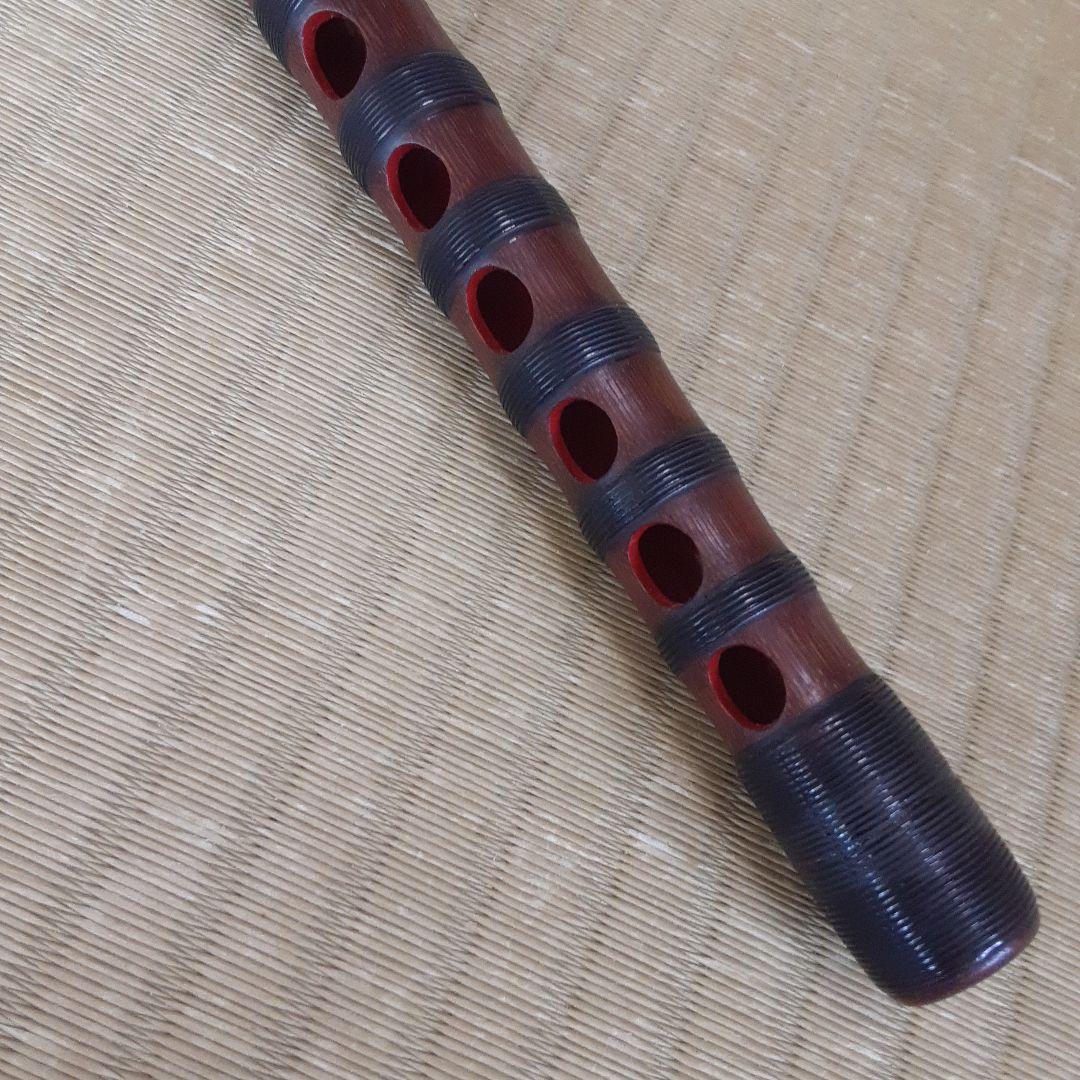 雅楽　龍笛　煤竹　樺巻き