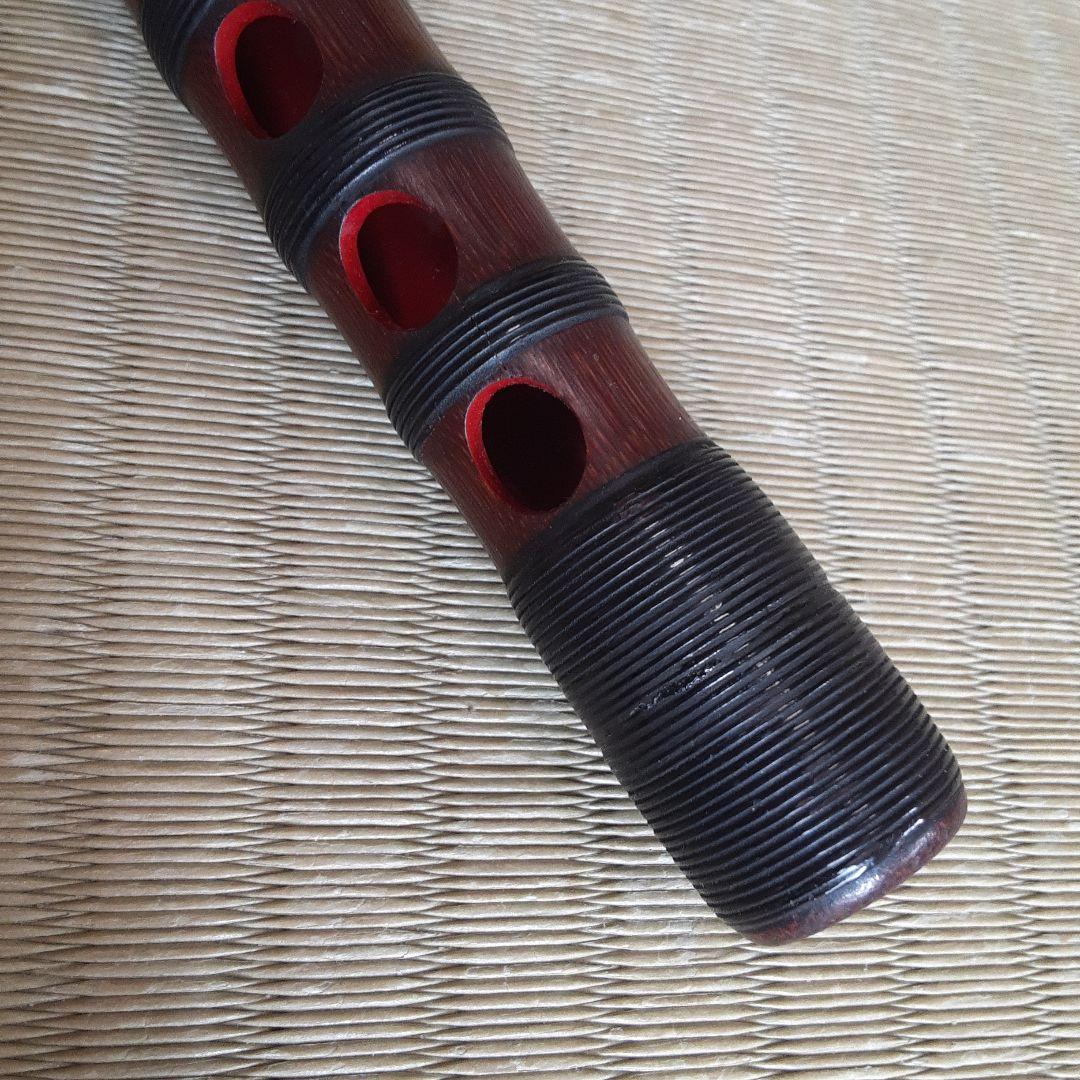 雅楽　龍笛　煤竹　樺巻き