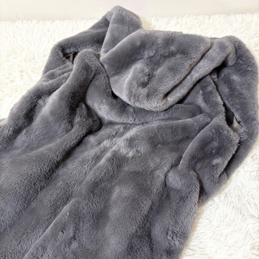 未使用級✨カワイイ CAWAII 憧れの ファーベスト グレー
