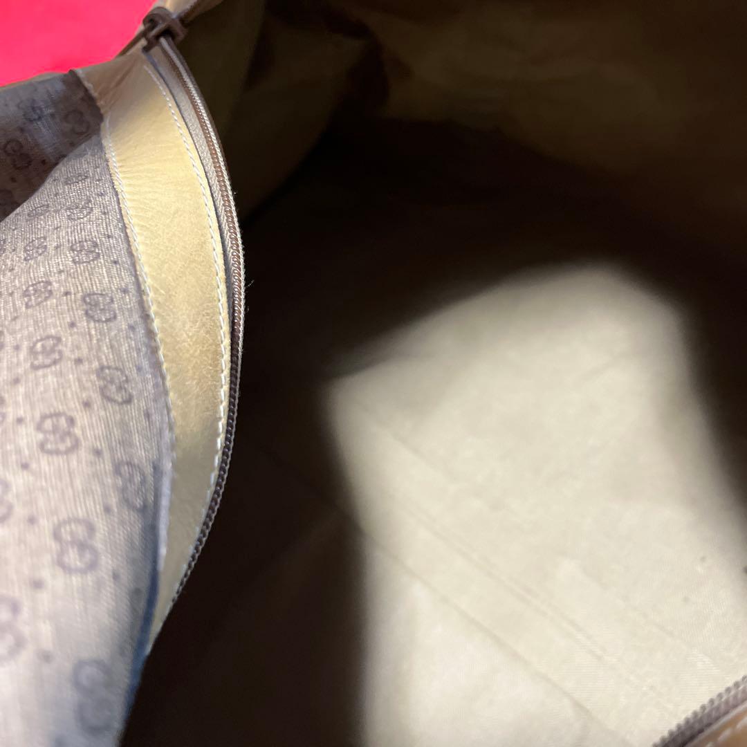 GUCCI グッチ　ボストンバック　シェリー　マイクロ　GG柄　大容量　旅行用
