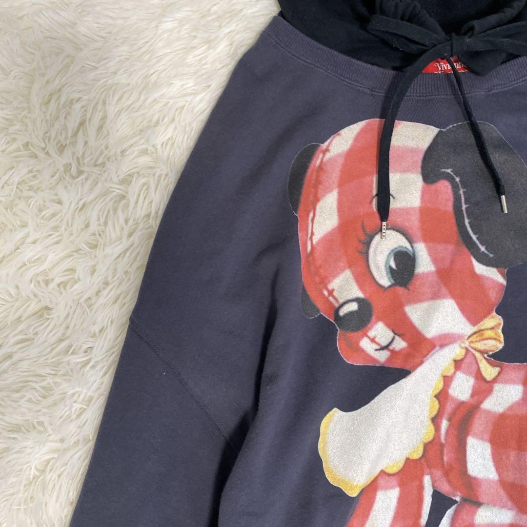 ヴィヴィアンウエストウッド ギンガムパピー パーカーワンピース オーブ刺繍