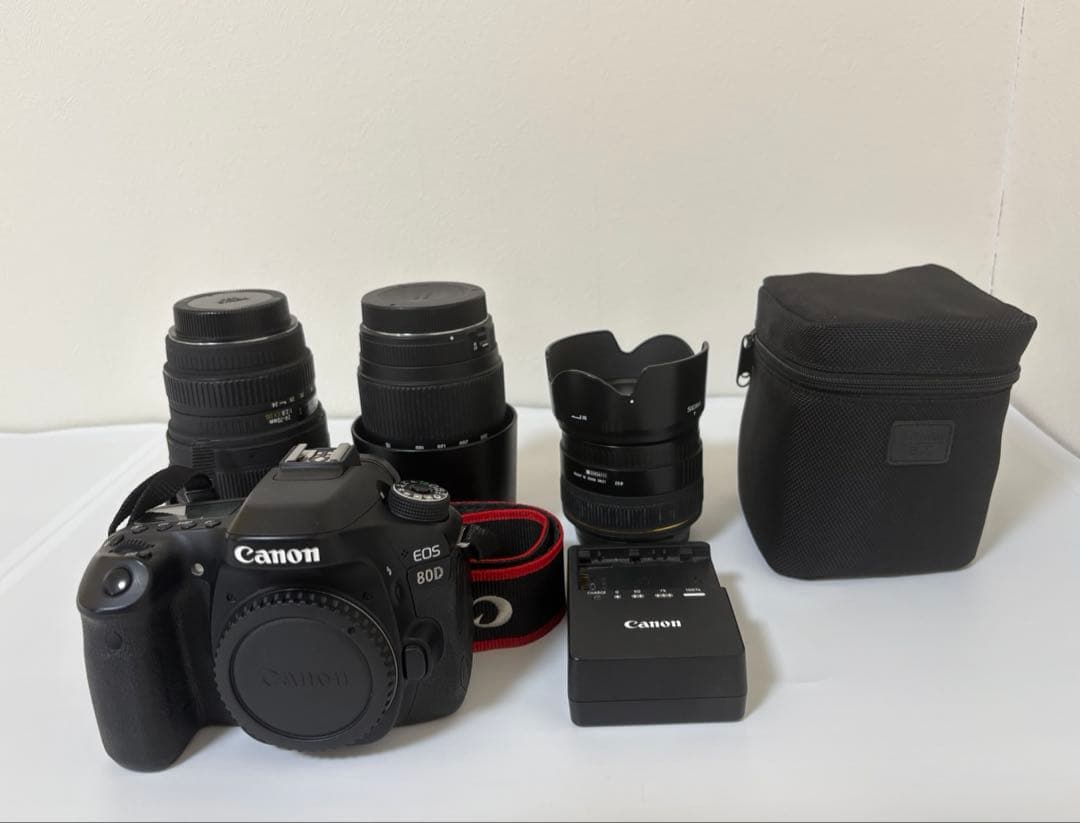 Canon EOS 80D 本体＋SIGMAレンズ3本セット