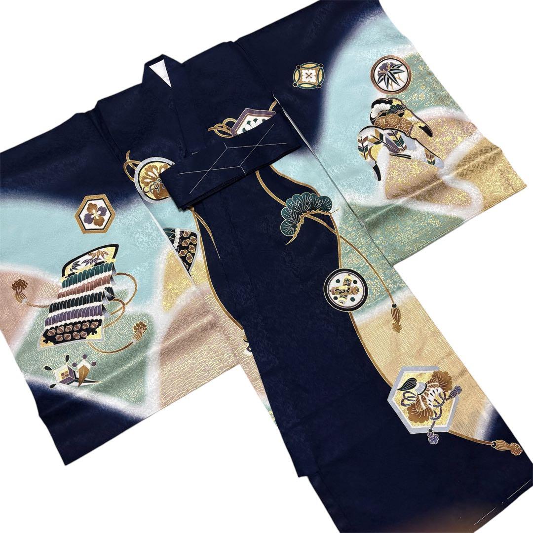 《新品未使用》正絹 お宮参り 産着 京友禅多色ぼかし 祝着/襦袢　新品たとう紙付