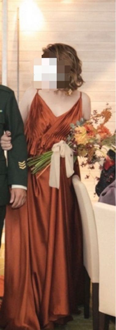 マタニティドレス　テラコッタ