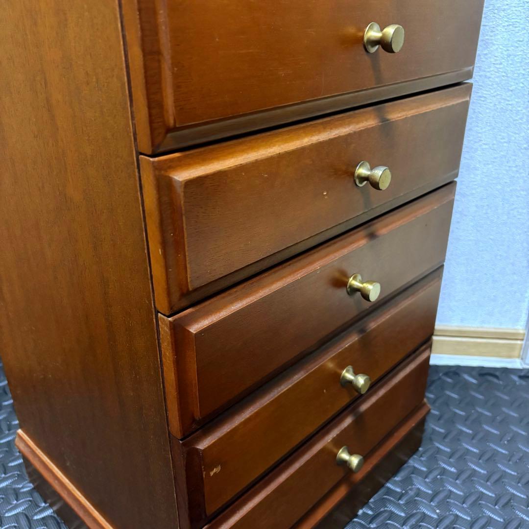 vico様【送料無料・美品】天然木　アンティーク★レトロ　書類チェスト10段B5