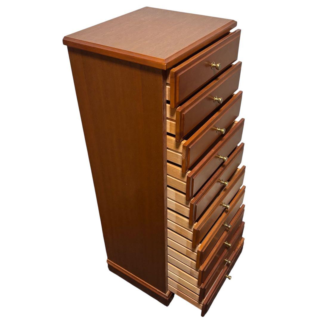 vico様【送料無料・美品】天然木　アンティーク★レトロ　書類チェスト10段B5