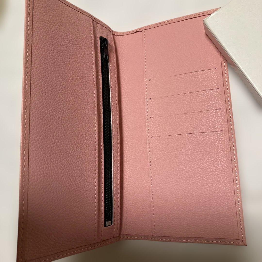 皇居財布ピンク レザー 長財布