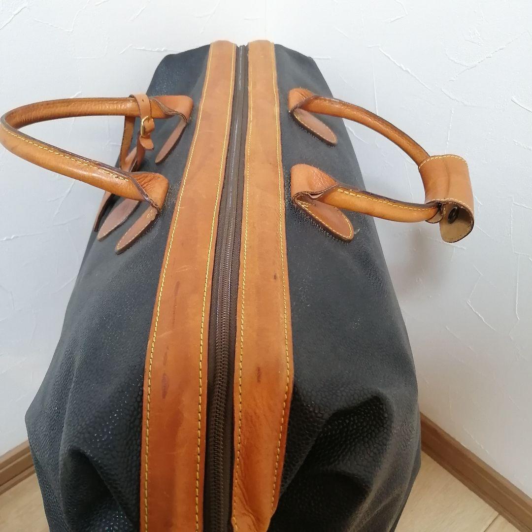 BRIC'Sブリックス　レザーボストンバッグ　イタリア　大容量　シボ革