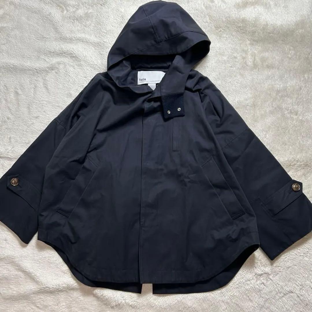 た*り様 ティッカ　ギャバジン　モッズポンチョコート　ジャーナルスタンダードリュ