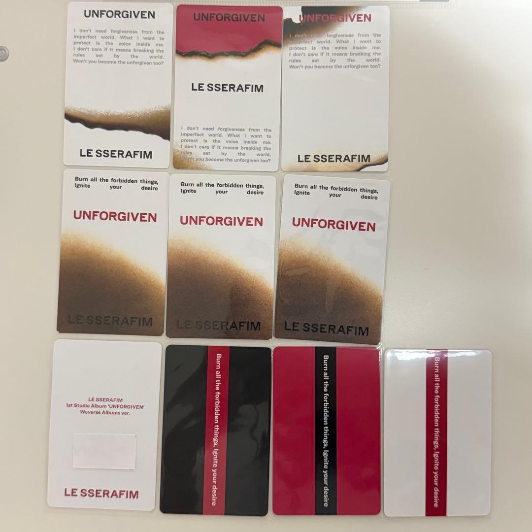 LE SSERAFIM ルセラ UNFORGIVEN 封入トレカ ウンチェ