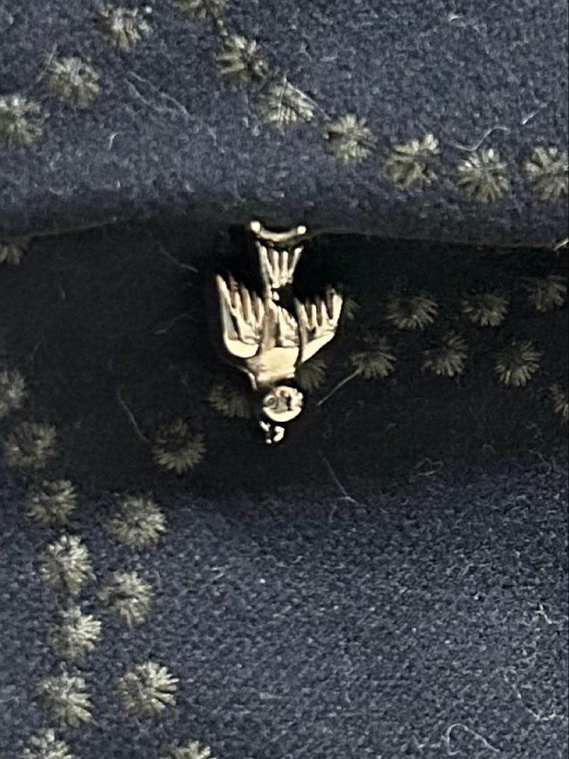 51227Aミナペルホネンハンドメイド　ブガッティラウンドバッグ