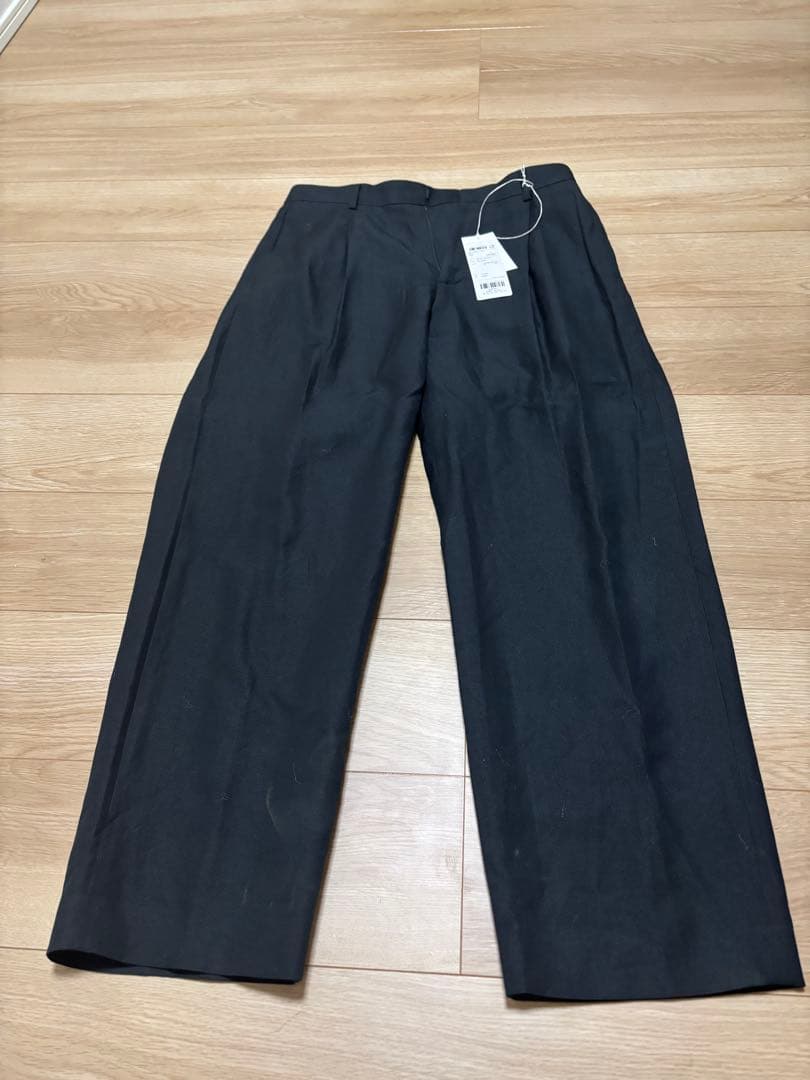 未使用　ATON SILK WASHI TWILL ワイドパンツ　タグ付き