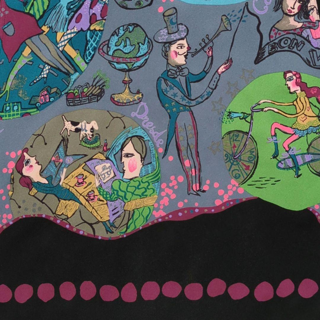 【専用】TOKUKO 1er VOL　チュニック　人物　犬　自転車　地球儀