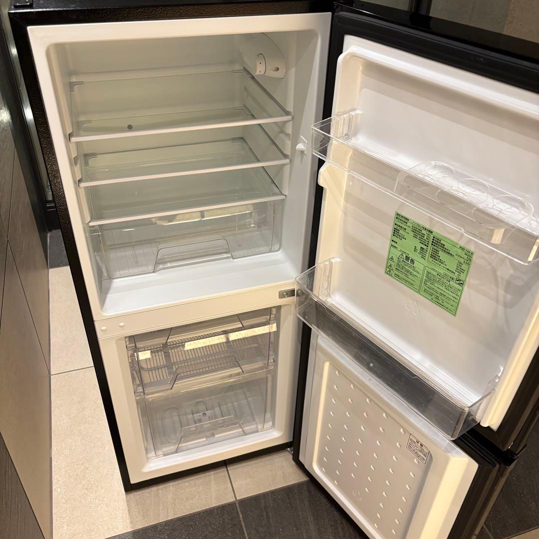 【東京23区送料無料‼️】アイリスオーヤマ冷蔵庫142L✨2021年製✨人気の黒♠️