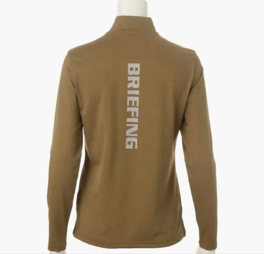 ブリーフィングゴルフ　レディース ハイネック長袖シャツ コヨーテブラウン