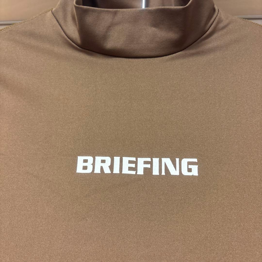 ブリーフィングゴルフ　レディース ハイネック長袖シャツ コヨーテブラウン