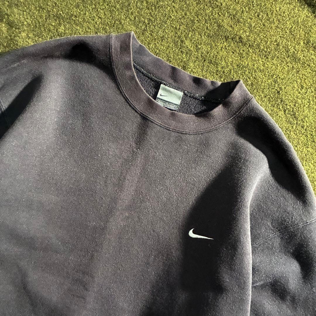 90s-00s NIKE スウッシュロゴ　フェード　スウェット　サンフェード