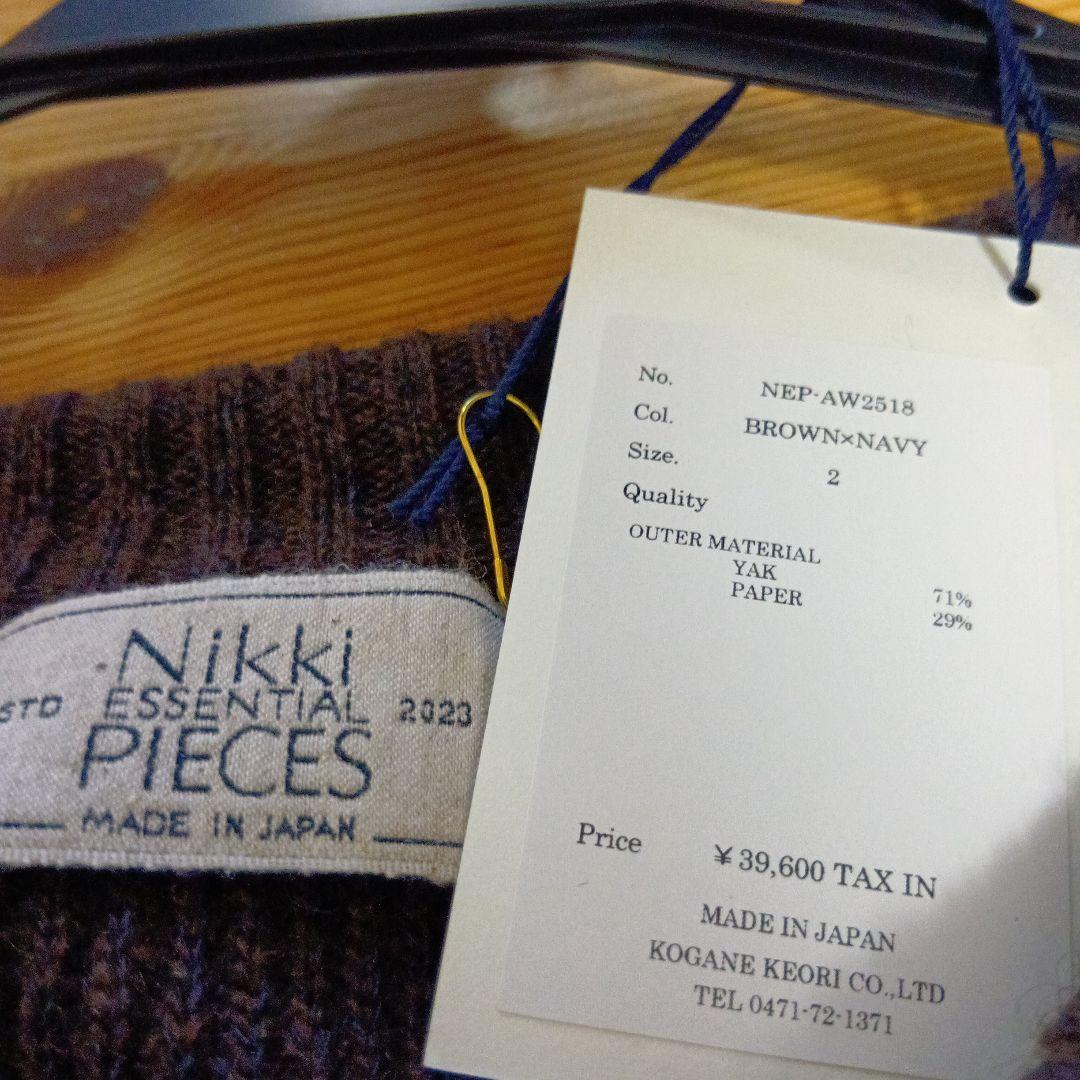 トップス Nikkei ESSENCIAL PIECES Yak Washi V-neck