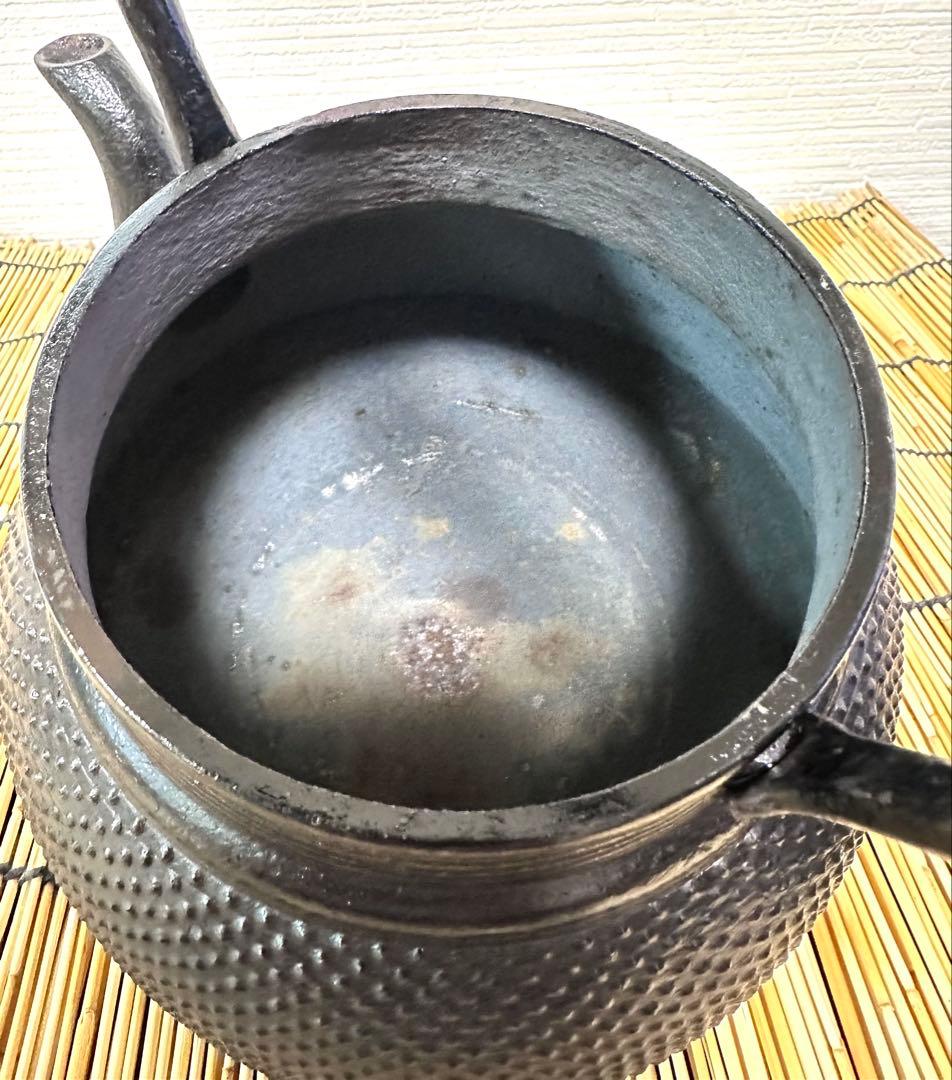 長期保管品　南部長寿堂造　１５型　アラレ　鉄瓶　南部鉄瓶　南部鉄器　調理器具