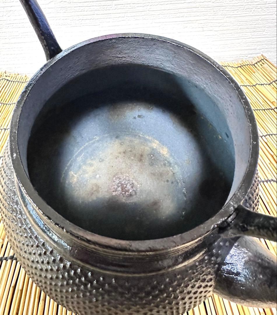 長期保管品　南部長寿堂造　１５型　アラレ　鉄瓶　南部鉄瓶　南部鉄器　調理器具