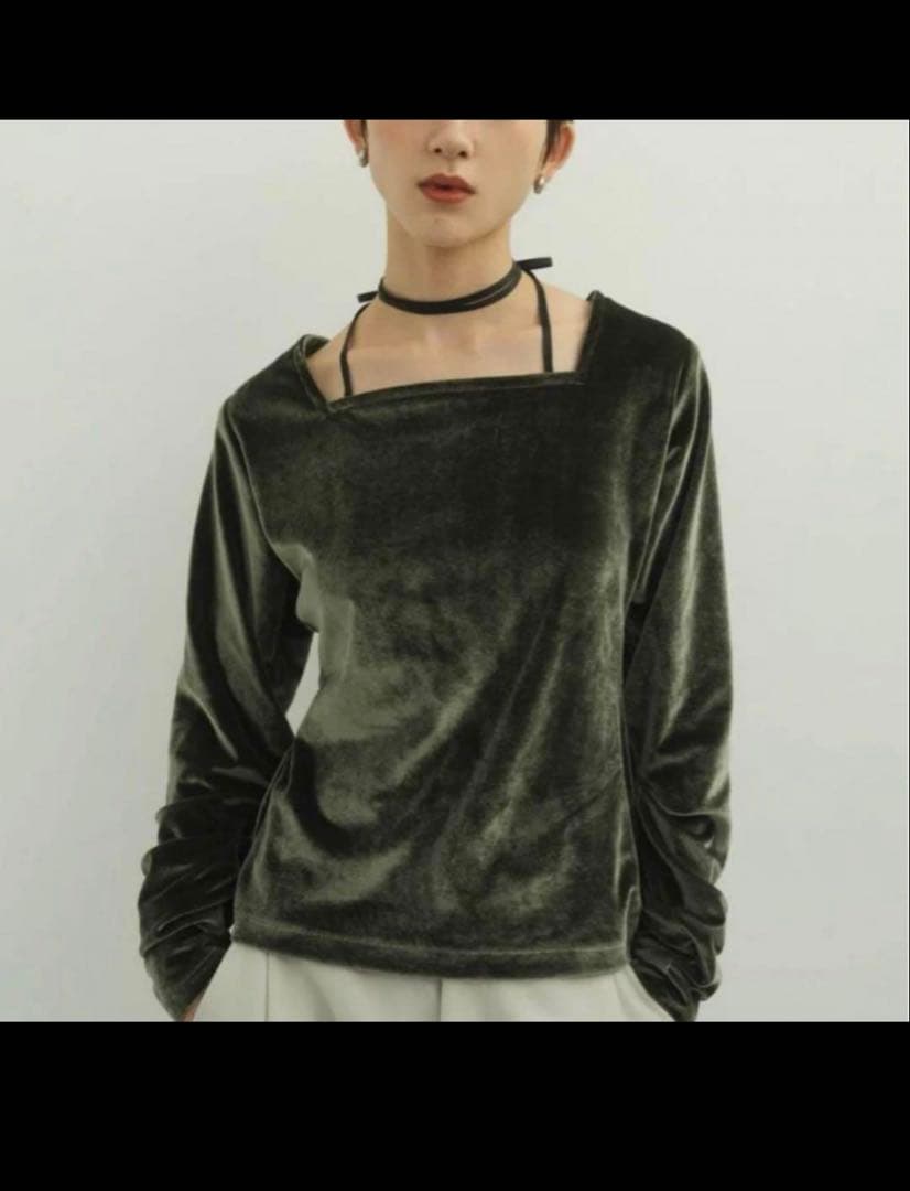 トップス knuthmarf velours ribbon tops