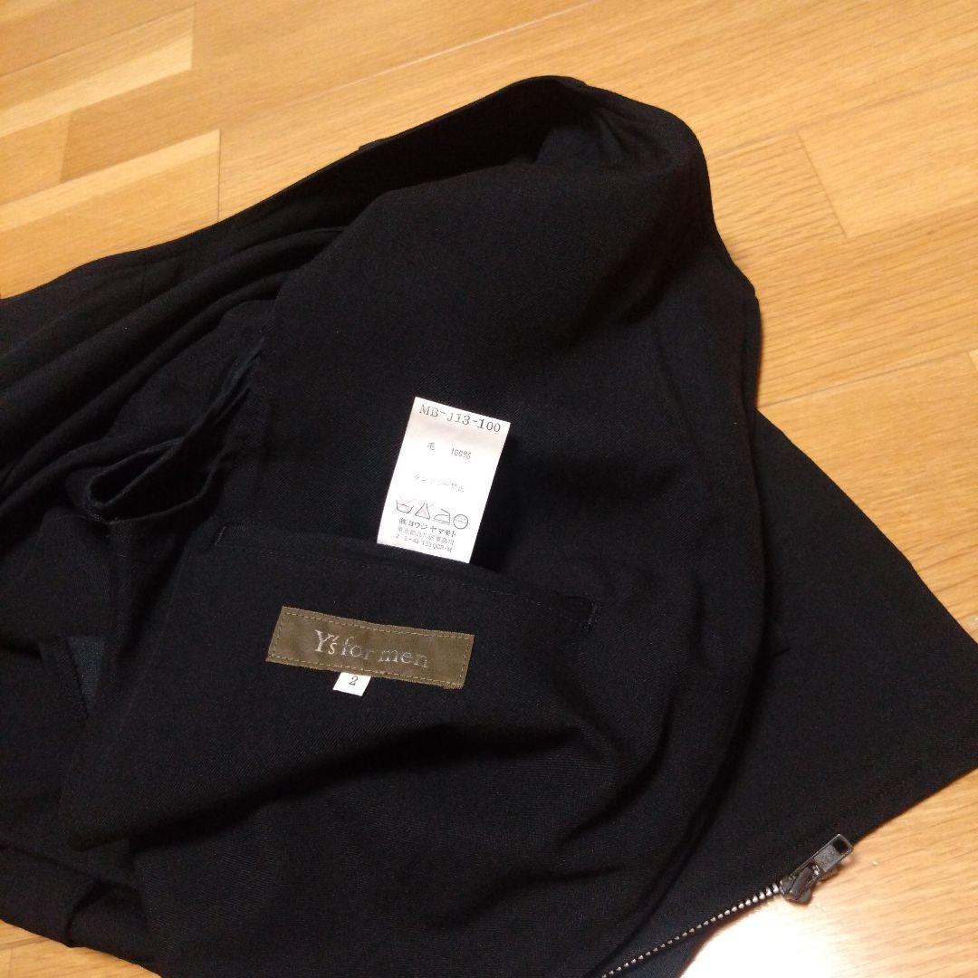 Ys for men ノーカラージャケット サイズ2 ブラック