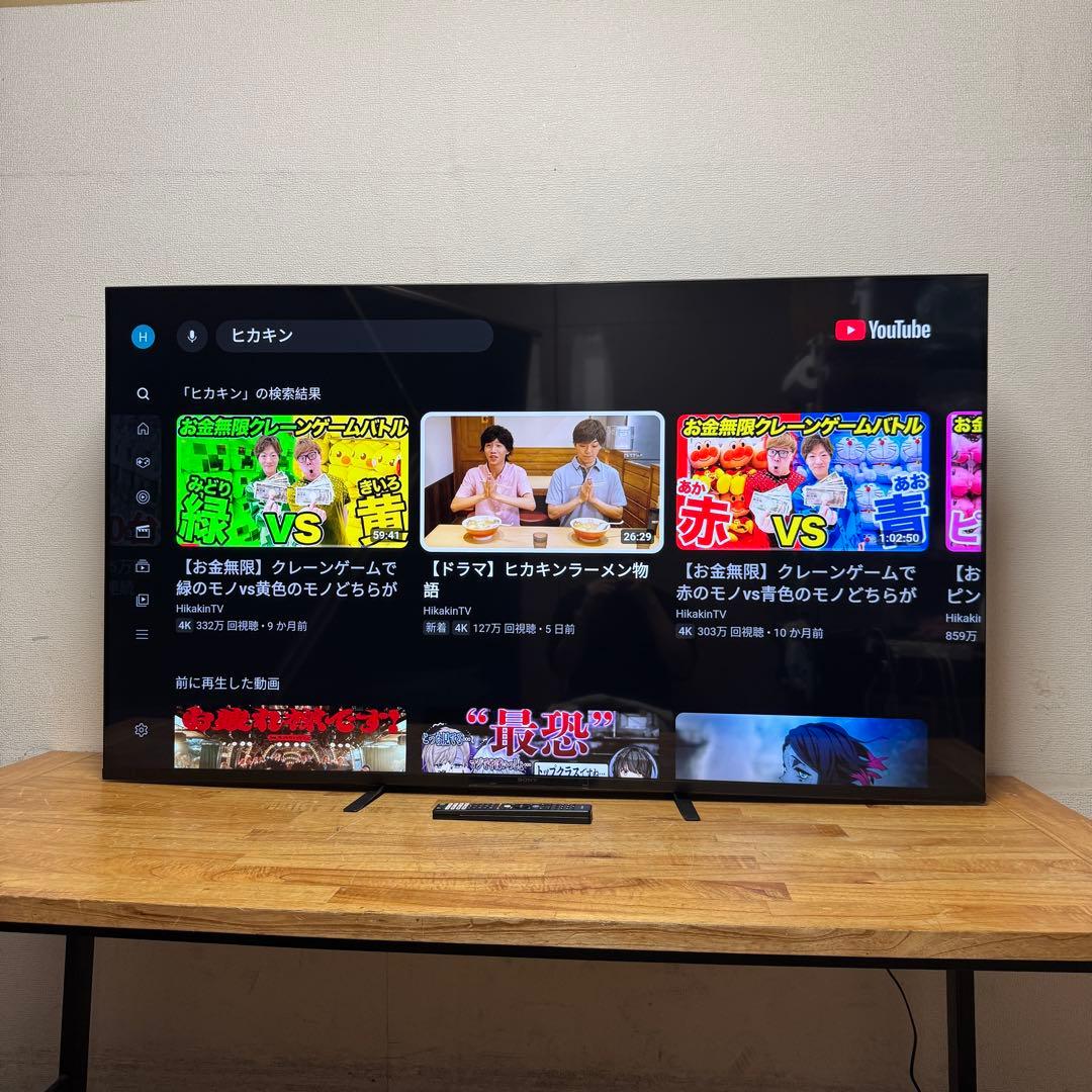 SONY 65V型 4K液晶テレビ BRAVIA KJ-65X80WK 23年製