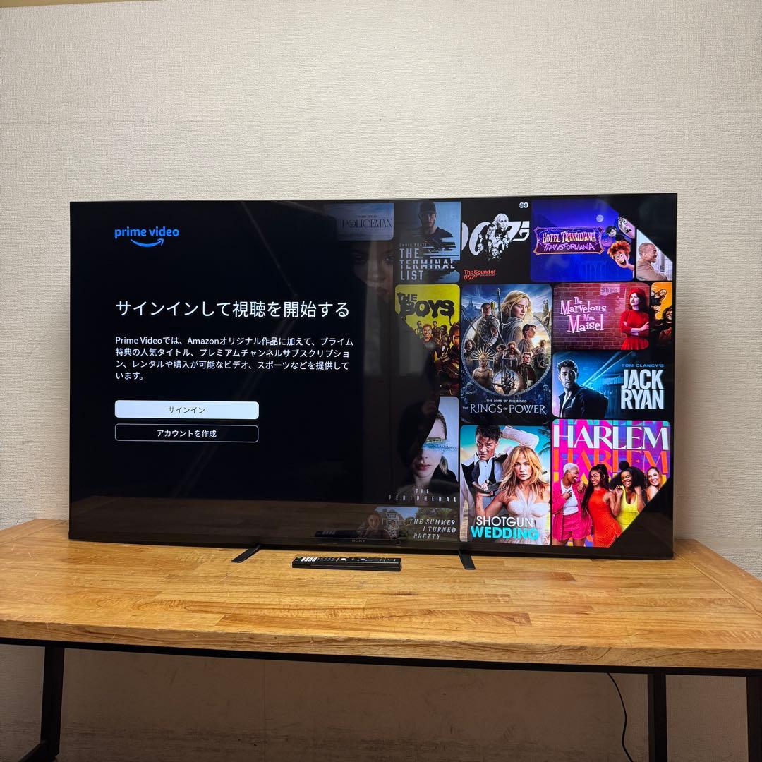 SONY 65V型 4K液晶テレビ BRAVIA KJ-65X80WK 23年製