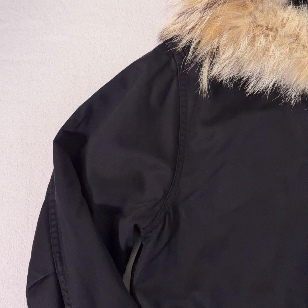 希少【ヒステリックグラマー】モッズコート コヨーテファー ライナー付 黒 S