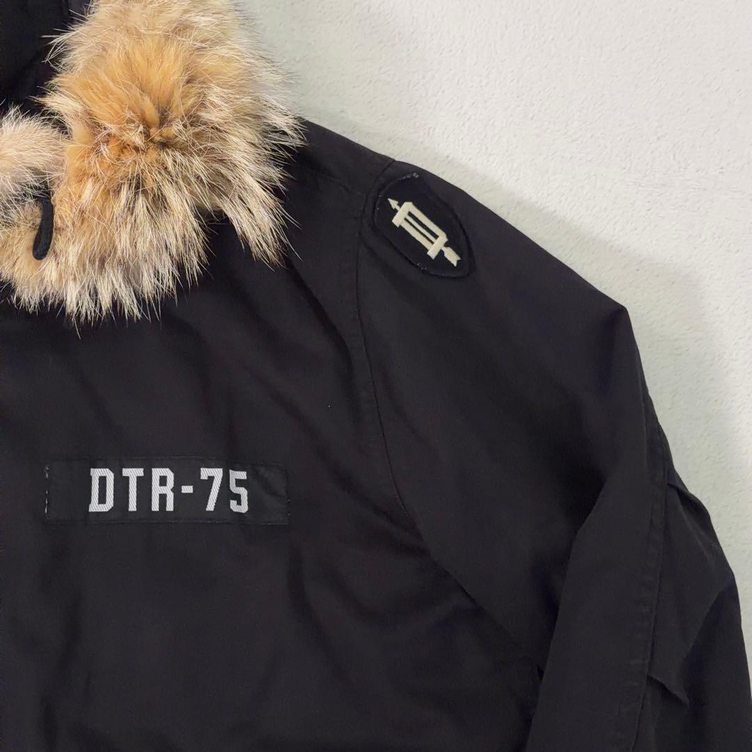 希少【ヒステリックグラマー】モッズコート コヨーテファー ライナー付 黒 S