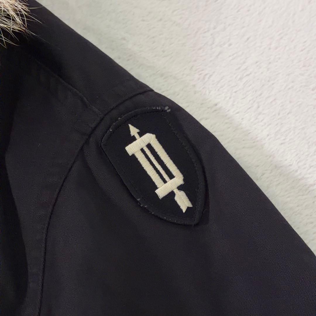 希少【ヒステリックグラマー】モッズコート コヨーテファー ライナー付 黒 S